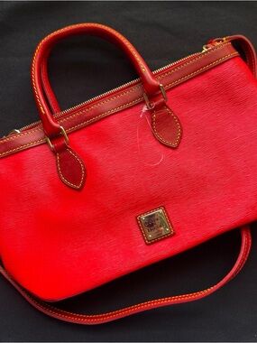 Dooney & Bourke Bright Red Epi-Style Satchel